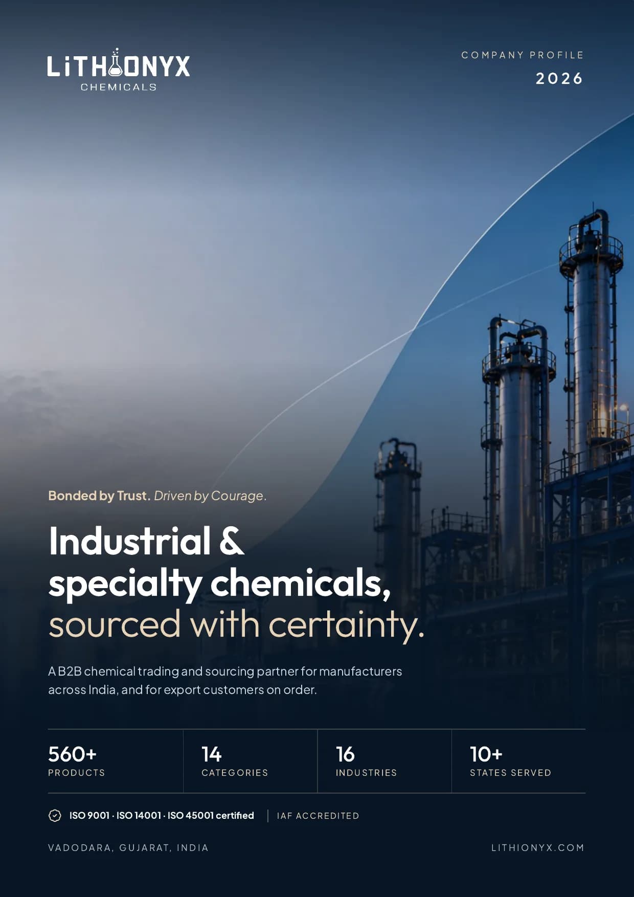 Lithionyx Chemicals Company Profile 2026, cover page